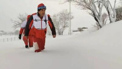 مفقود شدن ۱۴ نفر در برف و بوران