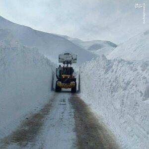 این منطقه زیر حجم انبوه برف دفن شد