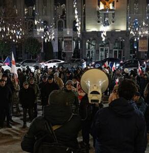 پایتخت گرجستان ناآرام شد