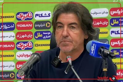  ساپینتو در کنفرانس خبری پس از دیدار مقابل گل‌گهر: مسئولیت دریافت گل از ضربات ایستگاهی را می‌پذیرم