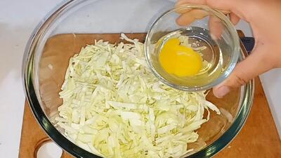  دیگه نگو شام چی بپزم؟ فقط تخم مرغ و کلم ،نتیجه محشره غذا بدون گوشت و مرغ