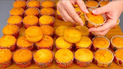  طرز تهیه کاپ کیک لیمویی پوک و بازاری / چهار دستور همزمان