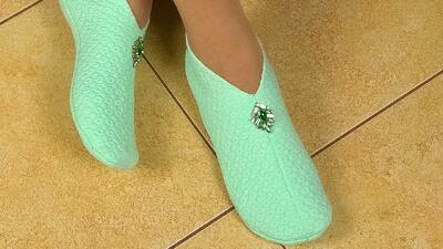  آموزش تبدیل لباس های دورریز به کفش روفرشی شیک