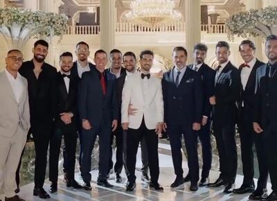 عروسی لاکچری امید عالیشاه در کنار پرسپولیسی‌ها / تزیین تالار مجلل تهران با تم فوتبالی + فیلم