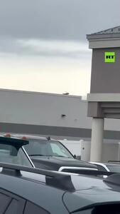 ببینید| سقوط ۲ بالگرد در آمریکا