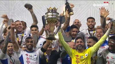 جشن قهرمانی الشارجه در سوپرکاپ امارات