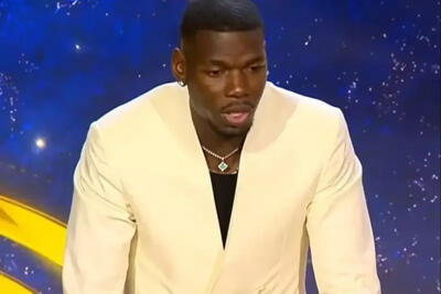 پوگبا و تشکر از رونالدو پس از دریافت جایزه  بازگشت درخشان