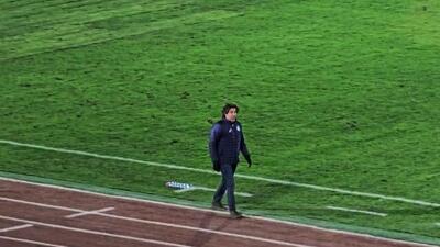 واکنش ساپینتو روی سوتی آدان و برخورد توپ به تیر دروازه