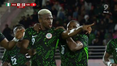 گل اول نیجریه به تونس (ویکتور اوسیمن)
