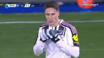 گل دوم یوونتوس به پیزا (کنان ییلدیز)