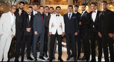 عکس دسته جمعی پرسپولیسی‌ها در عروسی عالیشاه