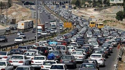 وضعیت جاده ها|  ترافیک سنگین در آزادراه قزوین کرج