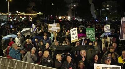 معترضان در تل‌آویو برکناری کابینه نتانیاهو را خواستار شدند