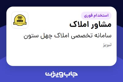  استخدام مشاور املاک در سامانه تخصصی املاک چهل ستون