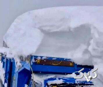 این منطقه زیر برف دفن شد؛ حجم عجیب برف را در روزهای اول زمستان ببینید - مجله اینترنتی کولاک