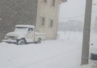 فیلم/ بارش شدید برف در فریدونشهر اصفهان