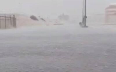 فیلم/ بارش شدید باران در کنگان