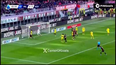 ویدیو: گل اول میلان به ورونا توسط پولیشیچ - پارس فوتبال