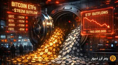 برداشت ۷۸۲ میلیون دلار از ETFهای بیت‌کوین؛ فشار فصلی یا زنگ خطر خروج نهادی‌ها؟