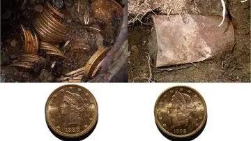 گنجینه طلای قرن نوزدهم زیر خاک / زوجی موفق به کشف 1400سکه شدند