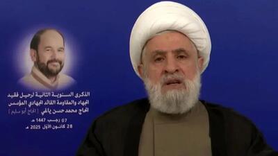 شیخ نعیم قاسم: اسرائیل به تجاوزات همه جانبه علیه لبنان پایان دهد/ مقاومت ادامه دارد