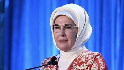  همسر اردوغان: دفاع از فلسطین، دفاع از تمام بشریت است
