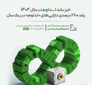 خیز بلند «تداوم» در سال ۱۴۰۴؛ رشد ۲۸۰ درصدی دارایی‌های «تداوم» در یک سال