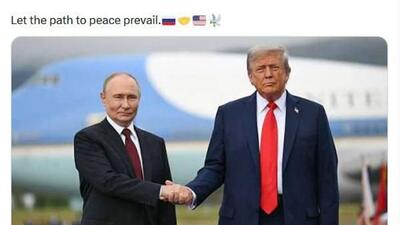  فرستاده ویژه روسیه، عکسی از پوتین و ترامپ منتشر کرد: «بگذارید مسیر صلح پیروز شود»