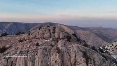  لحظۀ حملۀ عقاب به پهپاد تصویربرداری در خراسان‌شمالی