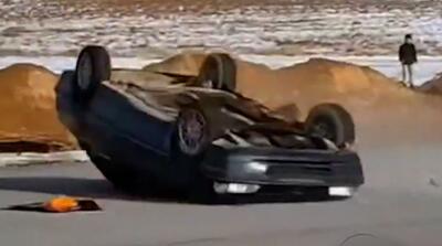 چپ کردن پژو حین حرکات نمایشی