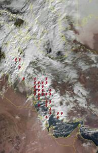 وضعیت کنونی آسمان ایران