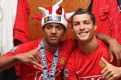 ملاقات نانی با کریستیانو رونالدو و هدیه ستاره النصر به دوست قدیمی / عکس