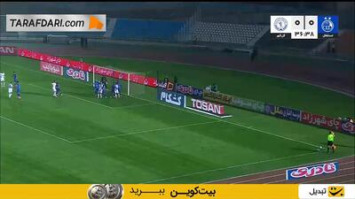 گل پوریا شهرآبادی به استقلال (استقلال 0-1 گل گهر)