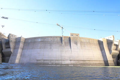  آبگیری سد جیرفت پس از بارش‌های اخیر