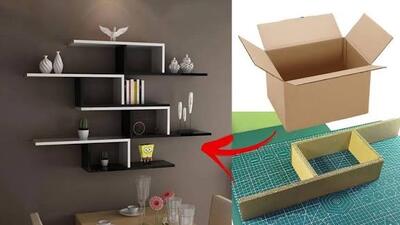  نظم دهنده‌ی دیواری با مقوا