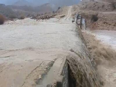 جاری شدن رودخانه بنگو در بخش ریز شهرستان جم