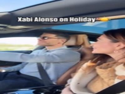 ژابی آلونسو و همسر در تعطیلات کریسمس