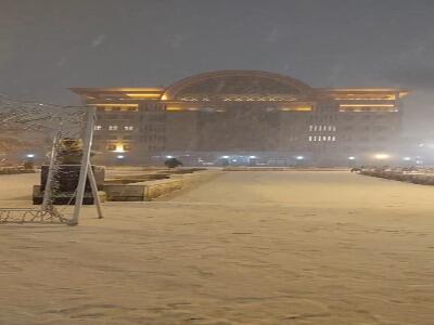 بارش برف سنگین در تبریز