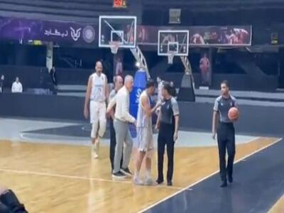 درگیری درپایان دیدار بسکتبال استقلال - پالایش نفت آبادان