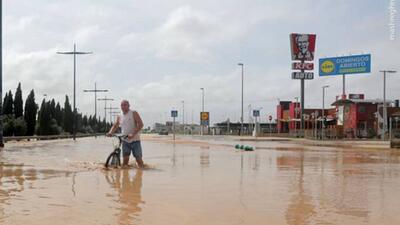  جنوب اسپانیا به زیر آب رفت