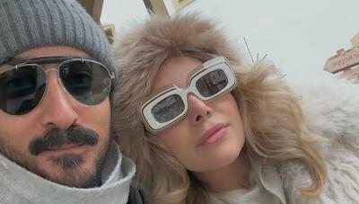 سروین بیات و رضا قوچان‌نژاد در تعطیلات برفی اتریش (عکس)