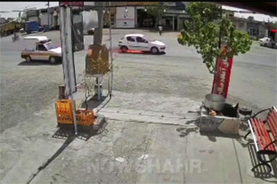 واکنش برق‌آسای آتش‌نشانان، پژو 206 را نجات داد