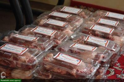  توزیع صد‌ها بسته گوشت گرم بین خانواده‌های ولی نعمت استان قزوین