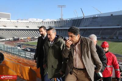  بازدید معاون اجرایی رئیس جمهور از ورزشگاه آزادی