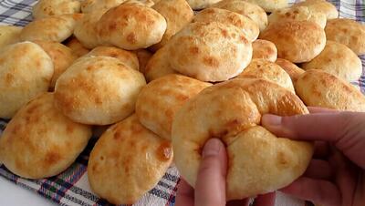  دستور پخت نان خانگی خوشمزه ( از ۲ کیلو آرد دقیقاً ۴۵ عدد نان درمیاد)
