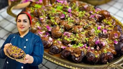  طرز تهیه رنگینک : آموزش رنگینک خرما ، دسر اصیل و مقوی جنوبی