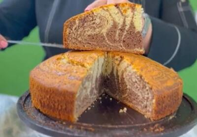 آموزش کیک دو رنگ عصرانه : طرز تهیه کیک زبرا، خوشمزه و آسان !