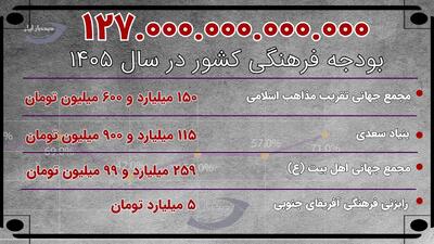 مجمع جهانی اهل بیت تقریب مذاهب اسلامی، بنیاد سعدی، رایزنی فرهنگی آفریقای جنوبی چقدر بودجه می گیرند؟+عکس