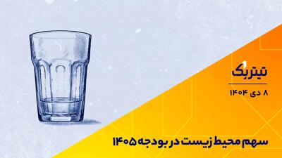 پادکست تیتر یک | سهم محیط زیست در بودجه 1405