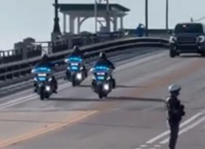 ببینید / صف طولانی کاروان حفاظت نتانیاهو در فلوریدا